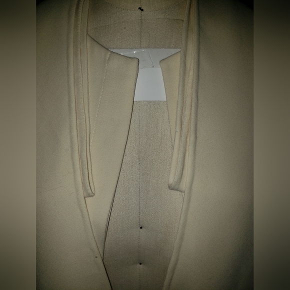 Ralph Lauren Purple label wool bias cut handmade fitted cream jacket - Picture 15 of 16